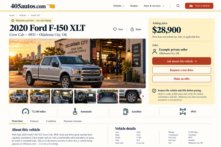 Modern silver 2020 Ford F-150 XLT