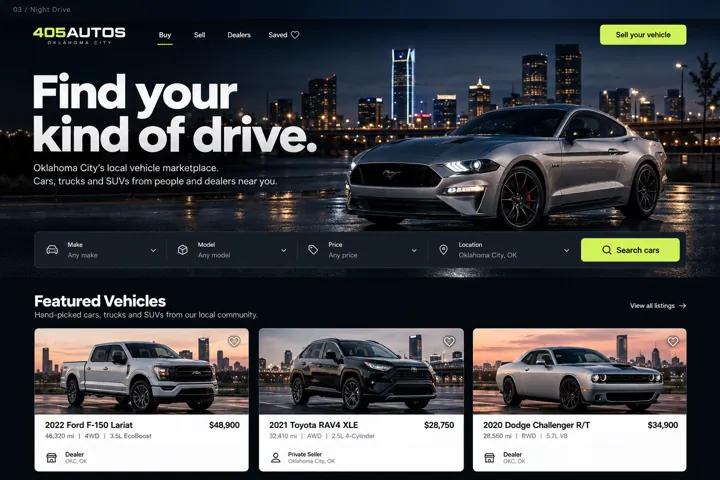 Night drive vehicle marketplace