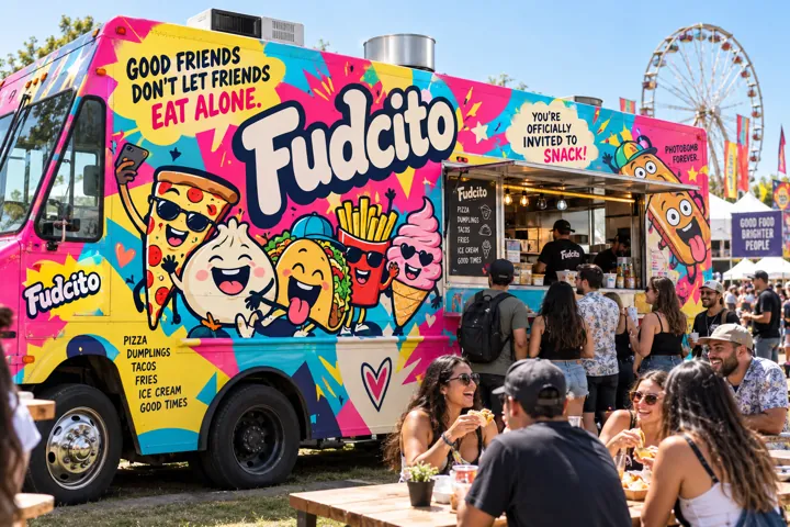 Fudcito’s Colorful Food Truck Fiesta