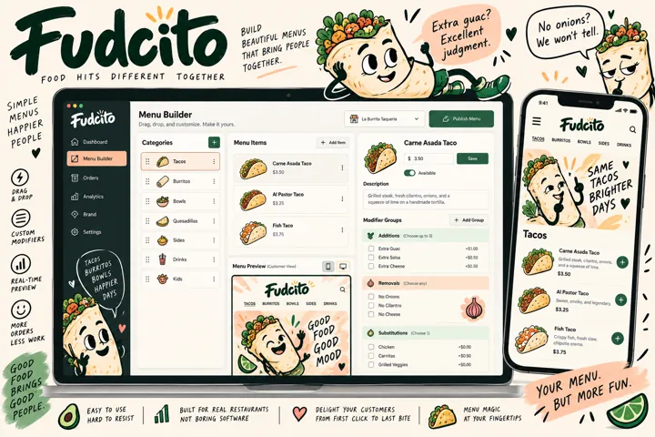 Fudcito’s Talking Burrito Menu Builder