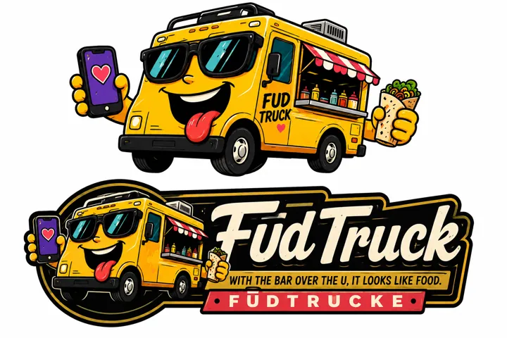 FudTruck food truck mascot design