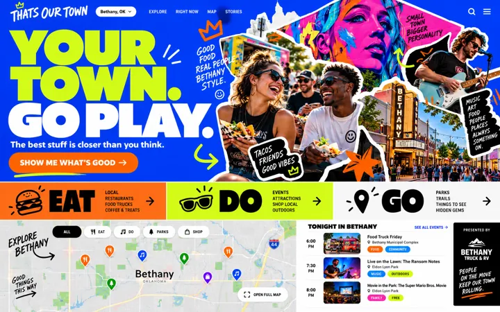 Bethany: Your town, go play